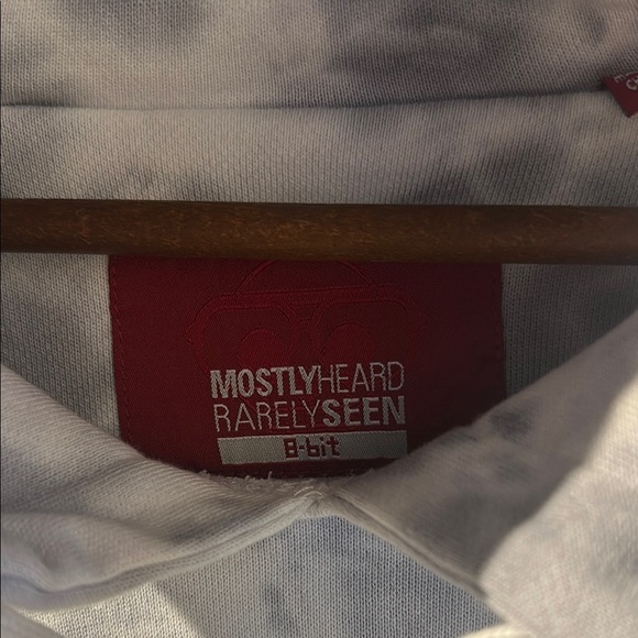 Mostly Heard Rarely Seen 8-Bit Volt Gray Tie-Dye Hoodie - Picture 3 of 6